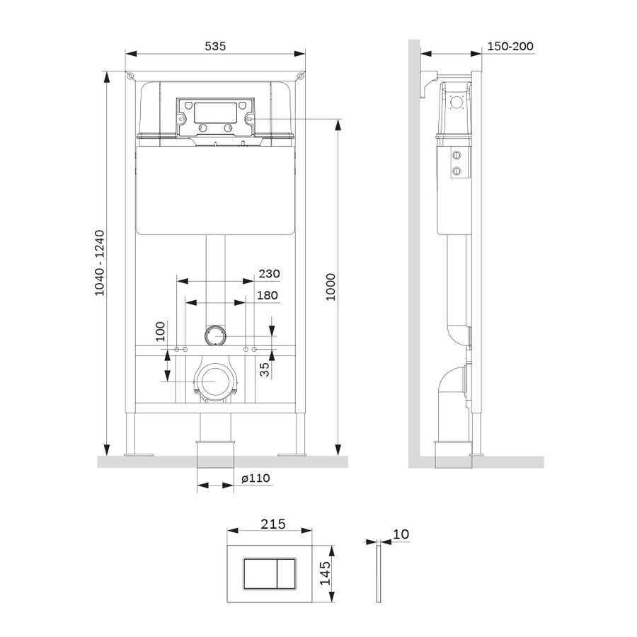 Инсталляция для унитаза AM.PM Pro C I012707.0201