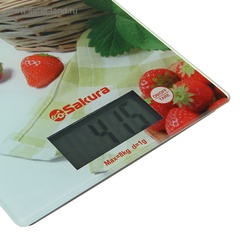 Весы кухонные Sakura клубника арт.SA-6075K 