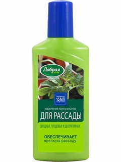 Удобрение жидкое органоминеральное для рассады "Добрая сила" 150 мл.