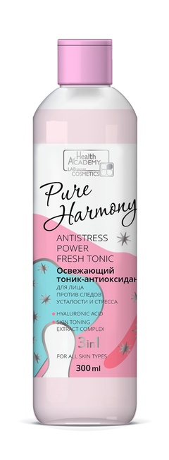 Освежающий тоник-антиоксидант для лица против усталости и стресса серии PURE HARMONY 300мл