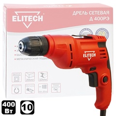 Дрель безударная Д 400РЭ ELITECH арт. 183679