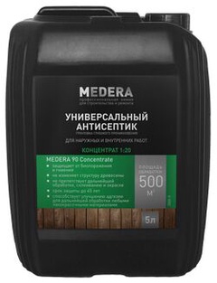 Антисептик-грунтовка глубокого проникновения универсальный Medera 90 5л.