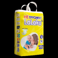 Подгузники Lalaku Diapers Mini-2 70шт 