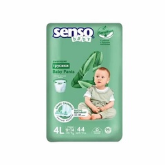 Подгузники-трусики Senso Baby Sensitive-4 9-14кг 44шт 