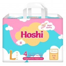 Подгузники-трусики Hoshi baby-4 34 шт. 