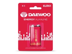 Батарейка 6LR61 9V alkaline BL-1шт DAEWOO ENERGY