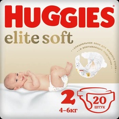 Подгузники Huggies Elite Soft 4-6 кг., 20 шт. 