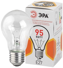 Лампа груша ЭРА А50 95Вт 230В Е27 цв.упаковка 