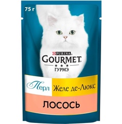 Корм для кошек консерва Гурмэ Перл лосось соус 75г 