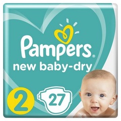 PAMPERS Подгузники New Baby-Dry Mini (4-8 кг) Стандартная Упаковка 27