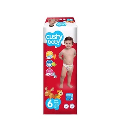 Детские подгузники, 38 шт (СЗ) CUSHY BABY Jumbo pack [6]Extra large-38 